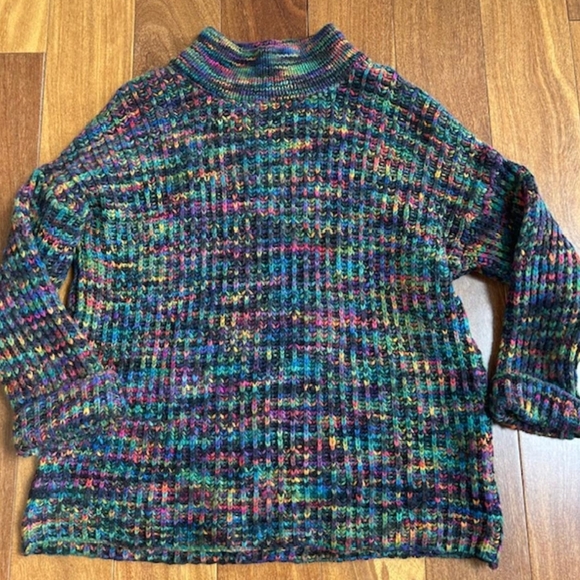 United Colors Of Benetton Sweaters - Vintage Benetton Sweater Colorful Knit Pullover One Size